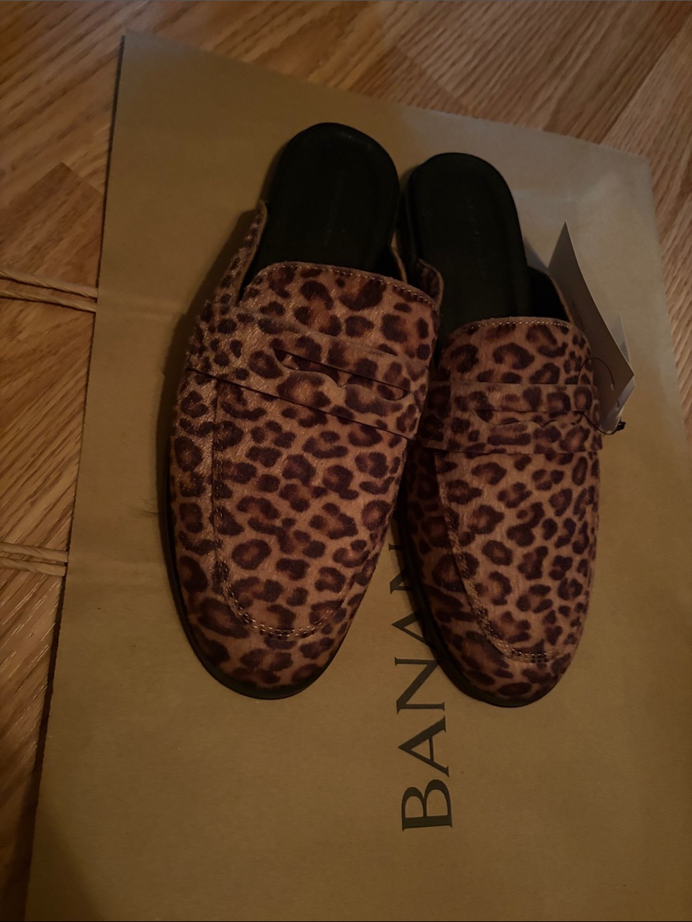 Banana Republic Leopard Print Slip-On Loafers - Leopard